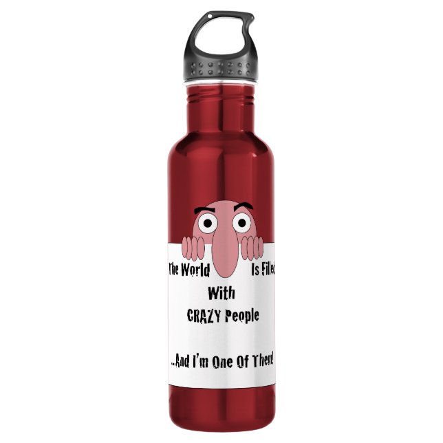 Garrafa Pessoas malucas, sou uma delas (Frente)