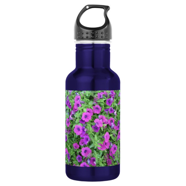 Garrafa Petunias roxas (Frente)