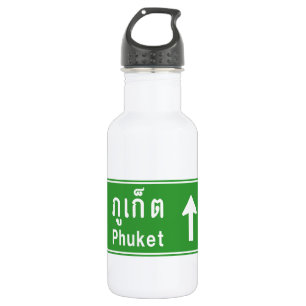 Garrafa Phuket Ahead ⚠ Tai - Sinal De Trânsito Rodoviá