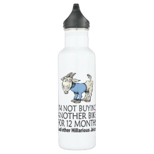 Garrafa Piada engraçada do ciclismo - não comprando uma