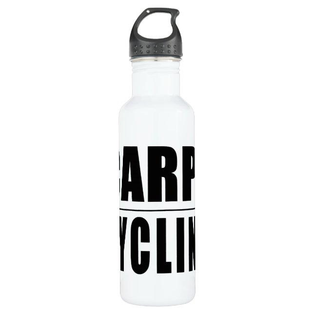 Garrafa Piadas engraçadas das citações dos ciclistas: (Frente)