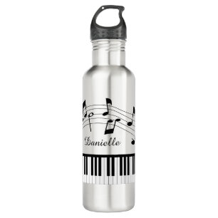 Garrafa Piano Music Notes Personalizadas Cores Personaliza