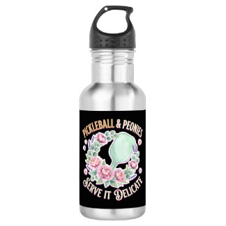 Garrafa Pickleball And Peonies Serve It Delicate