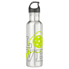 Garrafa Pickleball Love - Neon Paddle e Ball Design