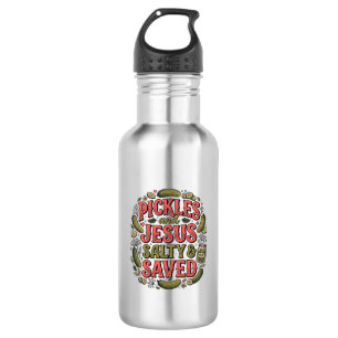 Garrafa Picles e Jesus Salty Saved Camisa Vintage Design