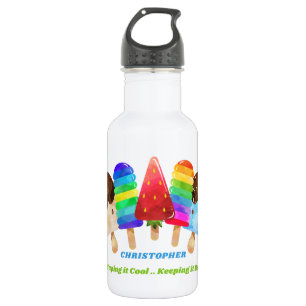 Garrafa Picolé Colorido Personalizado Infantil