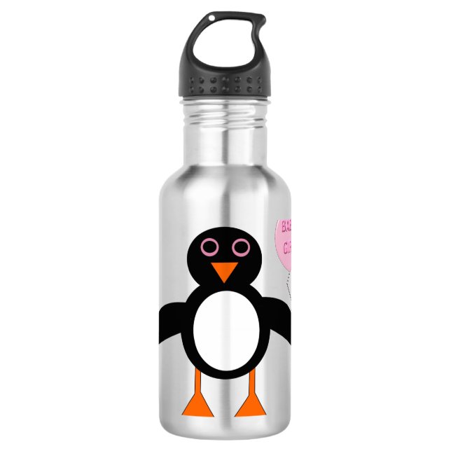 Garrafa Pinguim-Menino Rosa-Gelado (Frente)