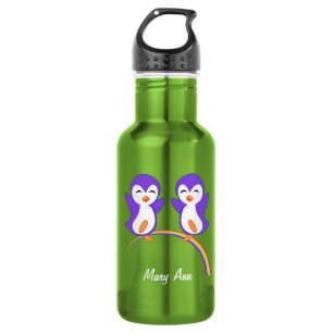 Garrafa Pinguim Roxo Fofo