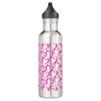 Garrafa Pink Hearts Water Bottle