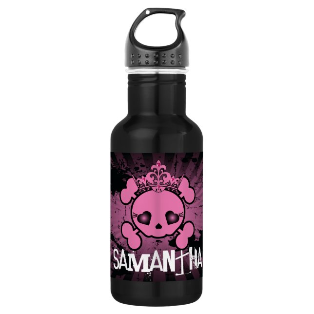 Garrafa Pink Skull Crossbones 32. oz. (Frente)