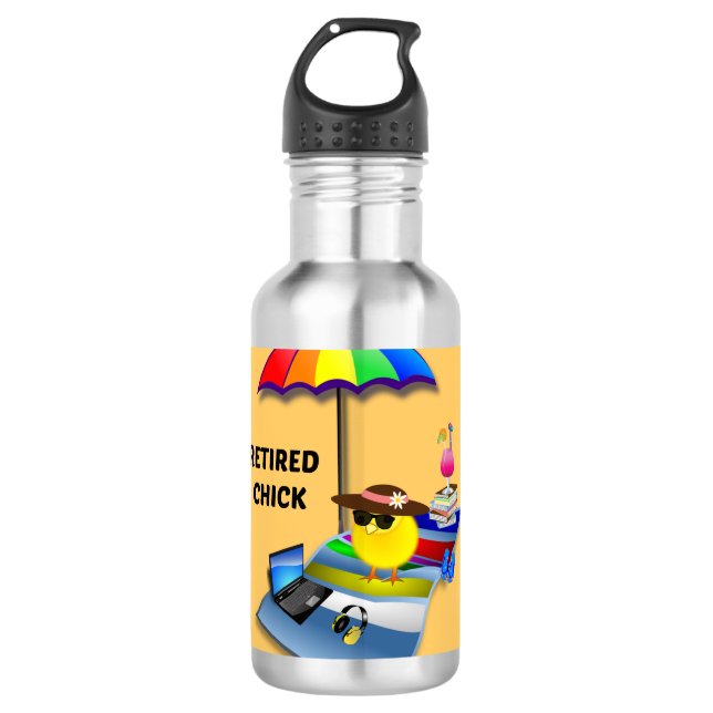 Garrafa Pintinho aposentado (Frente)