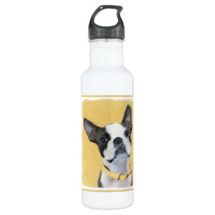 Garrafa Pintura de Boston Terrier - Arte de Cachorro Origi
