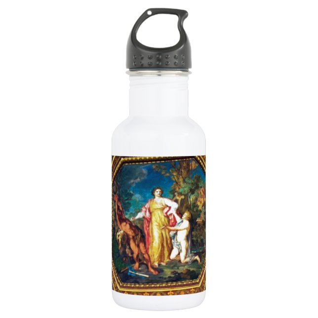 Garrafa Pintura mural no museu do vaticano (Frente)