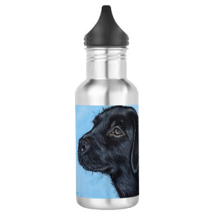 Garrafa Pintura preta do filhote de cachorro de Labrador
