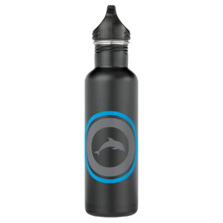 Garrafa PJK Black Water Bottle / dolphin & logo
