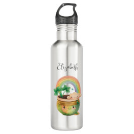 Garrafa Plantador de Jardim Bonito com Rainbow & Clover