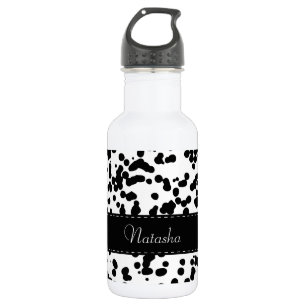 Garrafa Pontos Dalmatian preto e branco