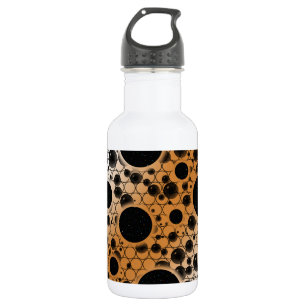 Garrafa Pontos de bolhas espaciais - Branco/Bronze