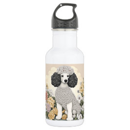 Garrafa Poodle in Whimsical Flowers