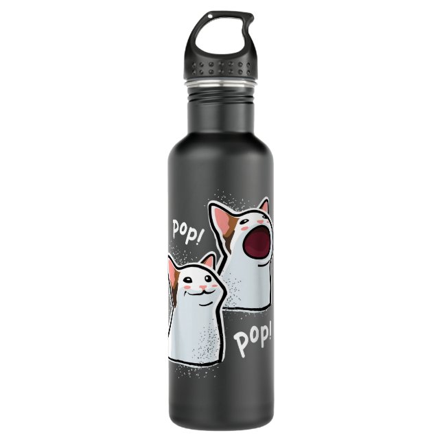 Garrafa Popping Cat Meme Pop Cat (Frente)