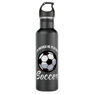 Garrafa preferencialmente jogando arte de futebol