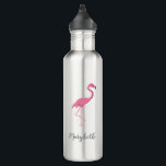 Garrafa Presente de madrinhas Personalizadas Flamingo Rosa<br><div class="desc">Personalize esta garrafa de água de aço inoxidável com a minha ilustração de flamingo rosa. Dê-o como presente ou guarde-o para si mesmo,  traga-o na sua viagem tropical. Um souvenir excelente para madrinhas,  convidados para seus casamentos de destino.</div>