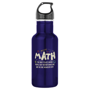 Garrafa Presente do professor de matemática de matemática