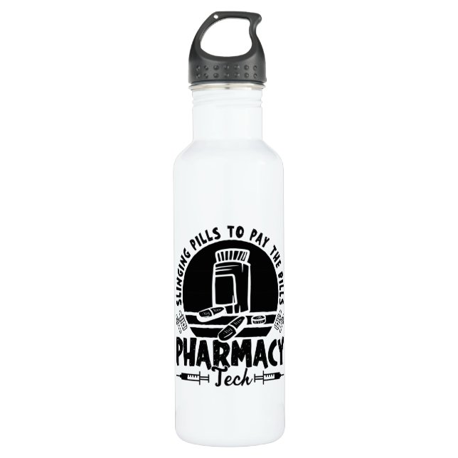 Garrafa Presente Técnico Farmacêutico de Pílulas (Frente)