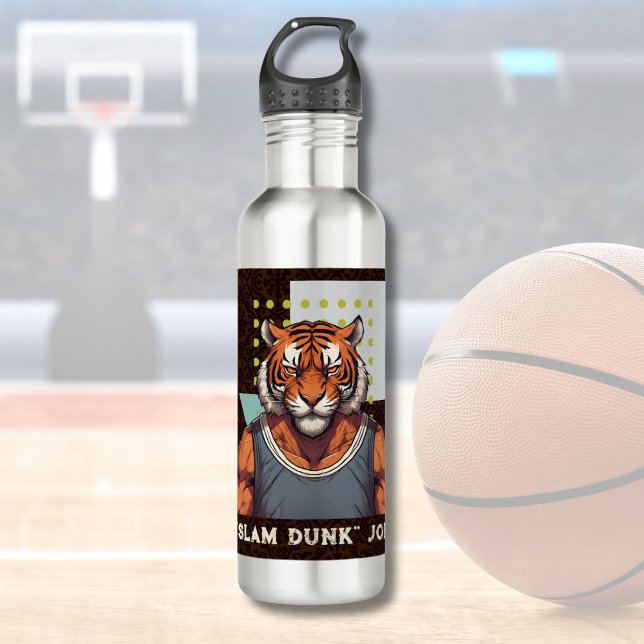 Garrafa Presentes legal para jogadores de basquetebol (Cool Tiger Gifts for Basketball Lovers Coach Fans)