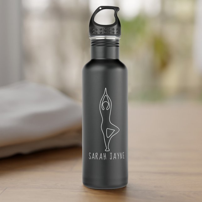 Garrafa Preta de Água Preta (Add your name and enjoy your new water bottle)