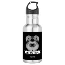 Preto e Branco Schnauzer Oh Meu Cão