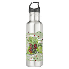 Garrafa PretoBerry verde e vermelho