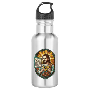 Garrafa Produto de revisão de Jesus Influenciador Ruim Fal