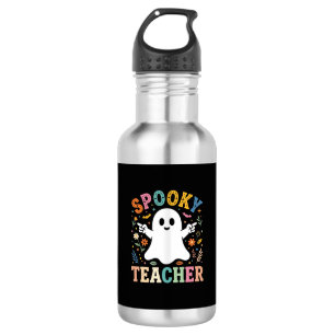 Garrafa Professor Assustador Fantasma Fofo Design de Hallo