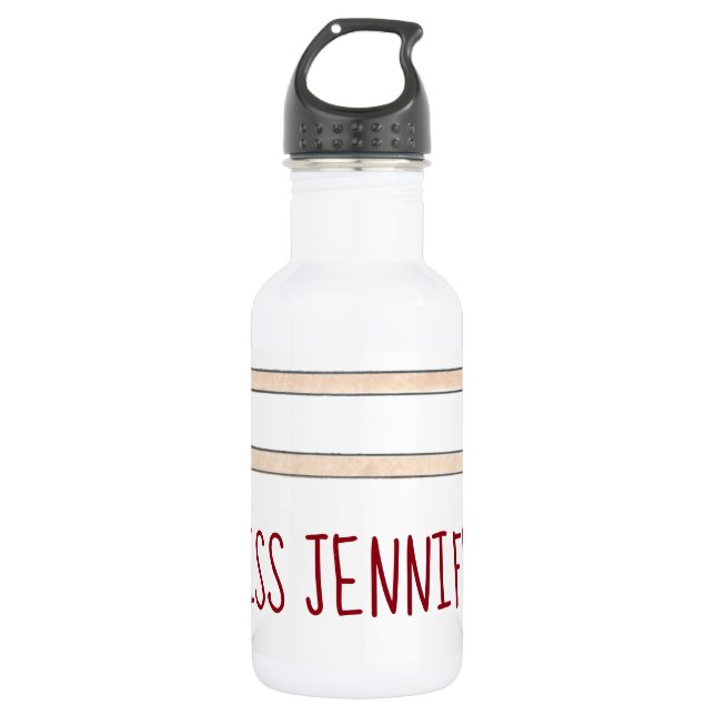 Garrafa Professor de dança do Balé Personalizado Barre Bal (Frente)