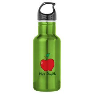 Garrafa Professor vermelho personalizado de Apple
