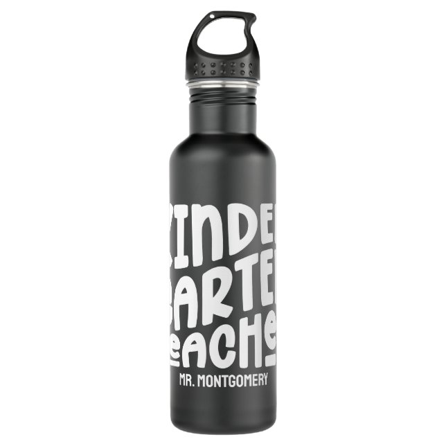 Garrafa Professora do jardim de infância | Tipografia Simp (Frente)