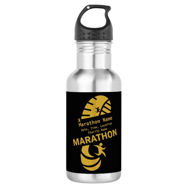 Garrafa Promocional de maratona de caridade (Frente)
