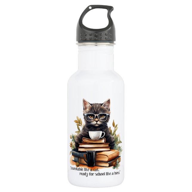 Garrafa Pronto Para A Escola Como Um Chefe (Frente)