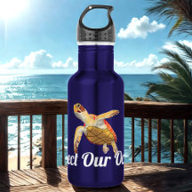 Proteja nossa tartaruga do mar verde dos oceanos