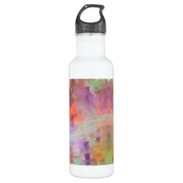 Garrafa Psicodélica abstrato verde laranja verde