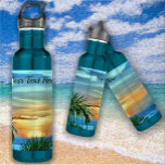 Garrafa Puerto Sunset 1557<br><div class="desc">Pintando "Puerto Sunset 1557" Coleção Beba mais água. Sua pele, cabelo, corpo e mente irão te obrigado. Beba de uma garrafa d'água personalizável e seu senso de estilo o obrigado também. Personalize na página do produto ou clique no botão "Personalizar" para obter mais opções de design. Design criou da minha...</div>