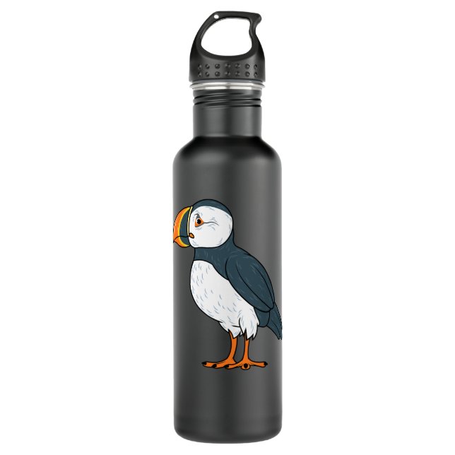 Garrafa Puffin Bird Funny Islândia SeaBird Gift Men W (Frente)
