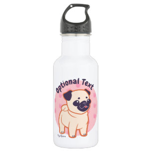 Garrafa Pug de Kawaii