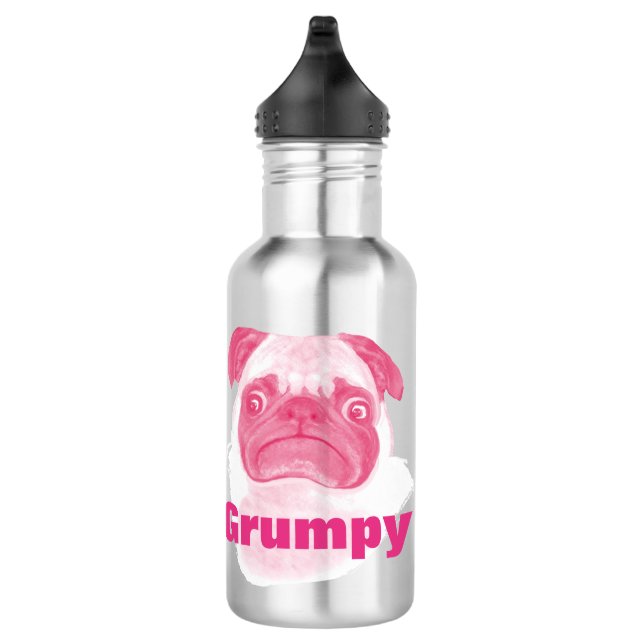 Garrafa Pug Perverso PINK Personalizado Puggy (Direita)