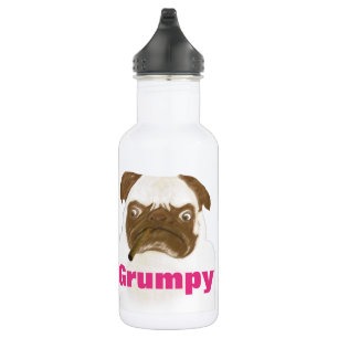 Garrafa Puggy Mal-Humorado Personalizado com Charuto