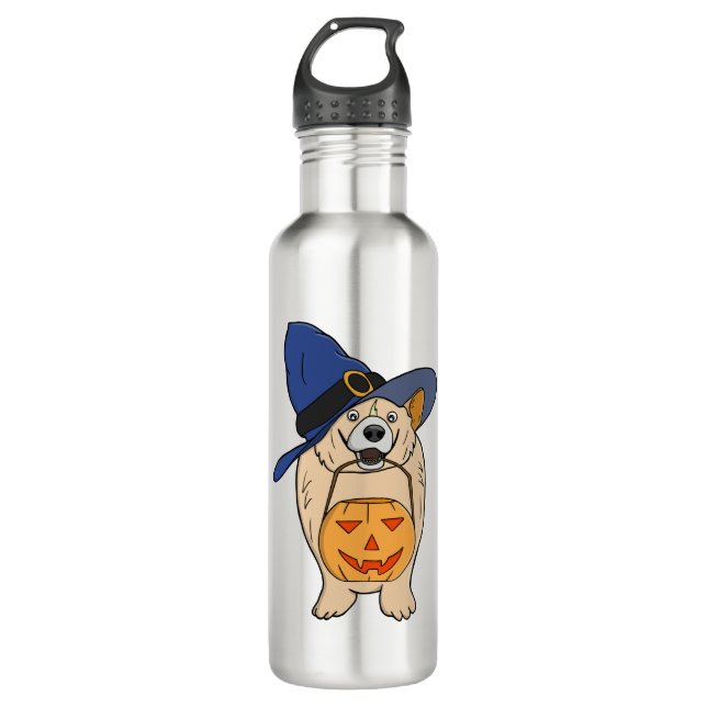 Garrafa Pumpkin Witch Dog (Frente)