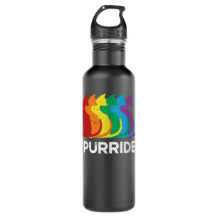 Garrafa Purride Cat Pride Ally LGBT Community Rainbow Prid
