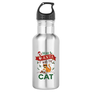 Garrafa Querido Papai Noel Era Enfeite De Natal Laranja De
