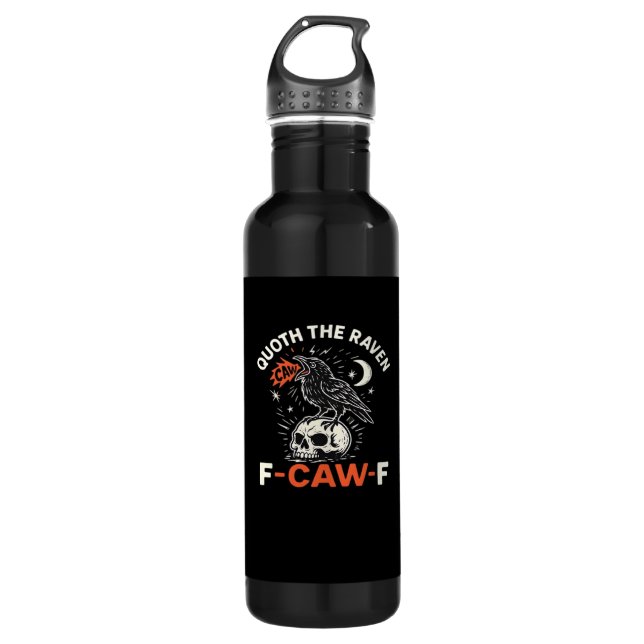 Garrafa Quoth Raven F-Caw-F (Frente)
